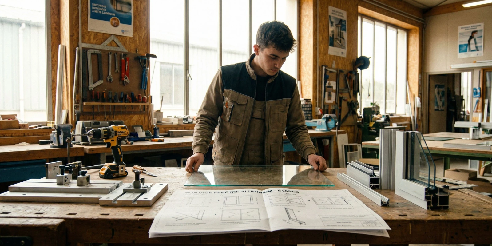 Épreuves du BP Menuisier Aluminium-Verre : Guide Complet des Unités U10, U21, U22 et U30